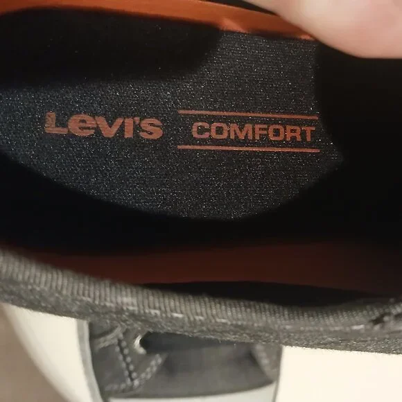 LEVI'S "Comfort" Gray & Black Canvas Sneakers Size 8 - NWOT - Picture 11 of 14